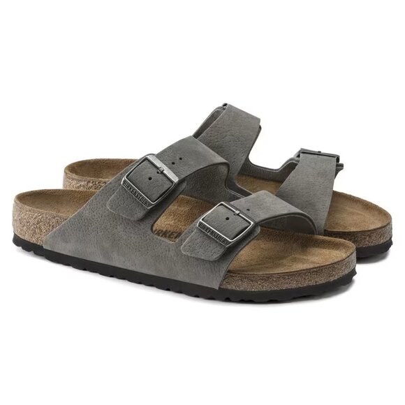 Birkenstock Arizona Desert Buck Sandal Whale Gray , Sz 42- M (9-9.5), W (11.5) - Picture 1 of 4